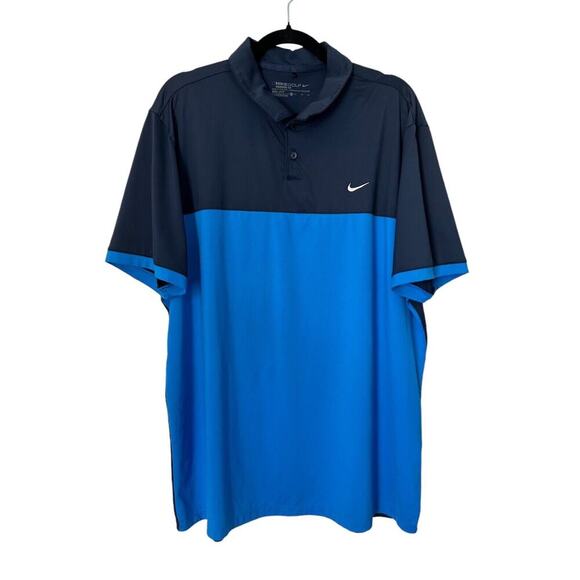 Nike Other - Nike Golf Dri Fit Shirt Men’s XL Standard Fit Blue Dark Blue Color Block Polo